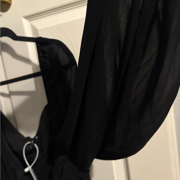 55- NWT Black Long Sleeve off the shoulder Dress - Picture 5 of 5